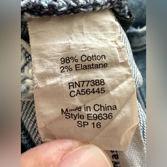 Madewell Button Fly High Waisted Denim Jean Shorts Size 24 - Picture 7 of 13